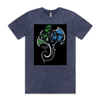 Whanau Reunion Tee shirt - Mens Stone Wash Staple Tee